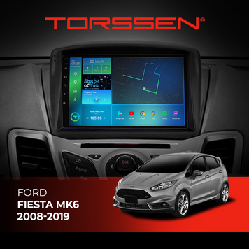 Штатная магнитола Torssen Ford Fiesta MK6 (2008-2019) FL9 4+64Gb 4G Carplay DSP 202306171 фото