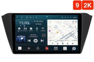 Штатная магнитола для Skoda Fabia 3 (2014-2018) RedPower 71015 Slim 2K 6+128 Gb 9'  RP71015 Slim 2K 9' фото