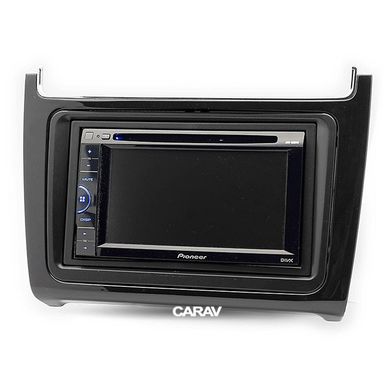 CARAV® - Рамка переходная 2DIN для Volkswagen Polo CARAV 11-539, Черный