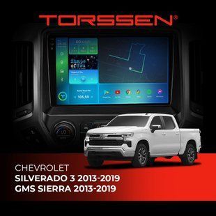Штатна магнітола Torssen 2K Chevrolet Silverado 3 / GMC Sierra (2013-2019) FL9 4+64Gb 4G Carplay DSP 202305561 фото