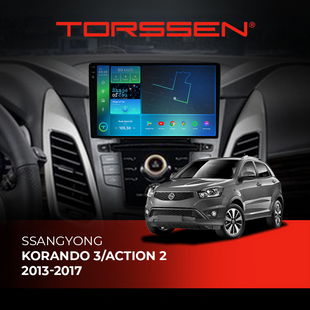 Штатна магнітола Torssen 2K SsangYong Korando 3/Action 2 13-17 F98256 4G Carplay DSP 202307179 фото