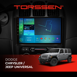 Штатна магнітола Torssen Dodge/Chrysler/Jeep universal F10432 4G Carplay DSP 202303657 фото