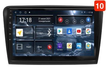 Штатная магнитола для Skoda Superb (2008-2015) RedPower 71016 Slim 6+128 Gb 10'  RP71016 Slim 10' фото
