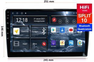 Універсальна магнітола RedPower 750 Split HiFi 6+128 Gb 10 дюймів RP750 Split HiFi 10' фото