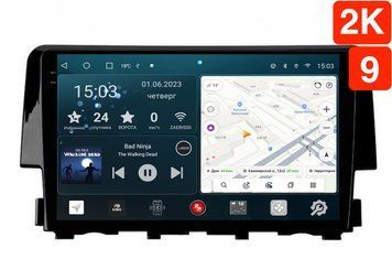 Штатная магнитола для Honda Civic (2015-2021) RedPower 71232 Slim 2K 6+128 Gb 9'  RP71232 Slim 2K 9' фото