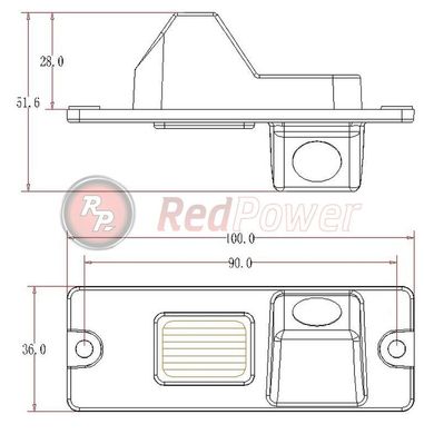 Камера RedPower MIT104P Premium для Mitsubishi Pajero 4 (2006+)