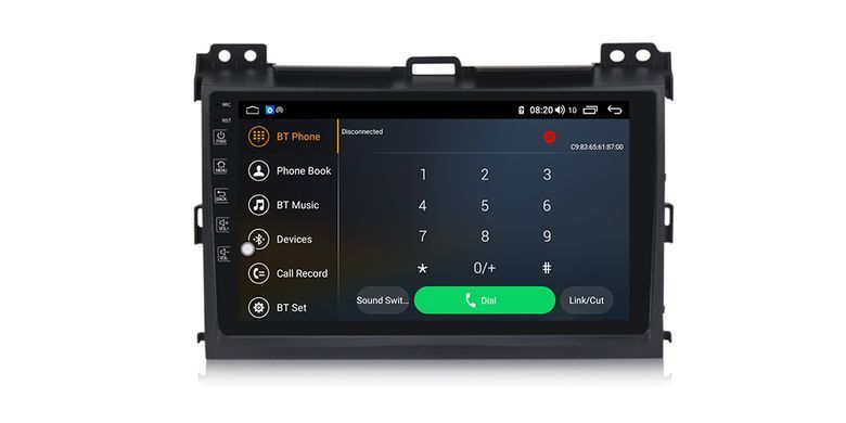 Штатна магнітола для Toyota Prado 120 Torssen FL9 4+64Gb 4G Carplay DSP 202306632 фото