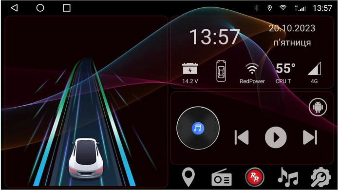 Універсальна магнітола RedPower 750K HiFi 6+128 Gb 9,2 дюймів з крутилками RP750K HiFi 9.2'  фото