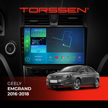 Штатна магнітола Torssen Geely Emgrand (2016-2018) FL9 4+64Gb 4G Carplay DSP 202306208 фото