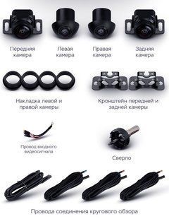 Комплект камер кругового огляду RedPower AVM360S RP AVM360S фото