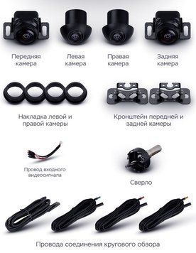 Комплект камер кругового обзора RedPower AVM360S  RP AVM360S фото