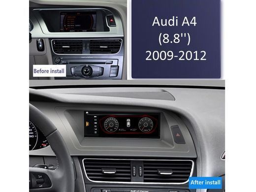 Штатна магнітола для Audi A4/A5 Low (2009-2012) FORS.auto 8+64Gb, 8.8" LTE 4058-FA фото