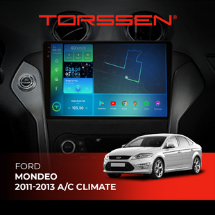Штатная магнитола Torssen 2K Ford Mondeo 11-13 climate black FL10 4+64Gb 4G Carplay DSP 202305612 фото