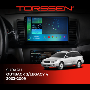 Штатная магнитола Torssen 2K Subaru Outback 3/Legacy 4 (2003-2009) F9432 4G Carplay DSP 202303470 фото