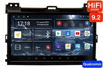 Штатная магнитола для Toyota Land Cruiser Prado 120 (2002-2009), Lexus GX470 (2002-2009) RedPower 75182 Hi-Fi 6+128Gb 9'  RP75182 HiFi фото