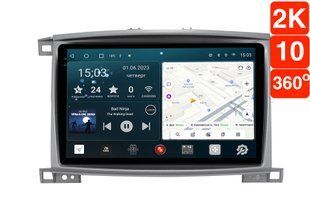 Штатна магнітола для Land Cruiser 100 (1998-2007) RedPower 71183 Slim 2K 6+128 Gb 10' 360&ordm;  RP71183 Slim 2K 10'360&ordm; фото