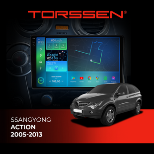 Штатна магнітола Torssen 2K DTS SsangYong Action 05-13 F9432 4G Carplay DSP 202308501 фото