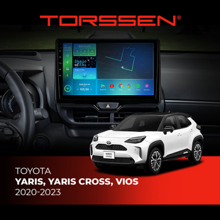 Штатна магнітола Torssen Toyota Yaris,Yaris Cross,Vios 2020-2023 F10432 4G Carplay DSP 202309281 фото