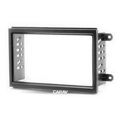 CARAV® - Рамка переходная 2DIN для Chevrolet Cobalt, Spin, Onix, Ravon R4, CARAV 11-408, Черный
