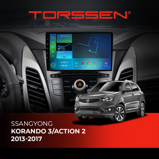 Штатная магнитола Torssen SsangYong Korando 3/Action 2 13-17 F9432 4G Carplay DSP 202304081 фото