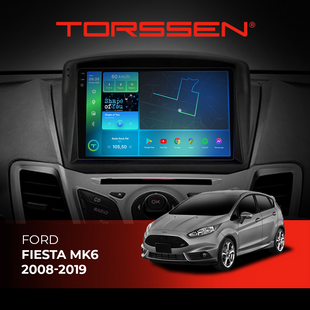 Штатная магнитола Torssen 2K Ford Fiesta MK6 (2008-2019) F9432 4G Carplay DSP 202304622 фото