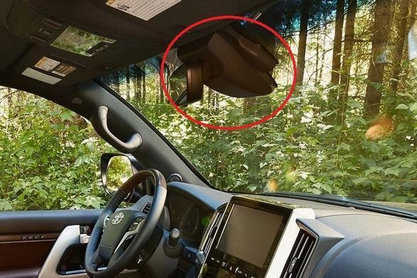 Штатный двухканальный видеорегистратор для Toyota Land Cruiser 200 и Lexus LX570 в коробе зеркала заднего вида RedPower DVR-TOY5-G-Dual DVR TOY5-G-DUAL фото