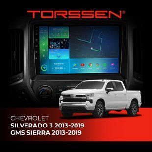 Штатна магнітола Torssen Chevrolet Silverado 3 / GMC Sierra (2013-2019) F98256 4G Carplay DSP 202307350 фото