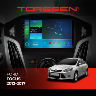 Штатна магнітола Torssen Ford Focus 12-17 чорний глянець з кнопками TOP F9432 4G Carplay DSP 202303683 фото