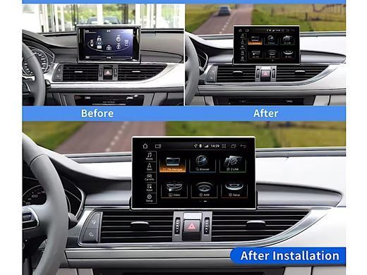 Штатна магнітола для Audi A6 RMC (2012-2019) FORS.auto 8+64Gb, 9" LTE  403-FA фото