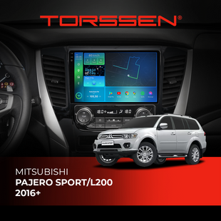 Штатная магнитола Torssen 2K DTS Mitsubishi Pajero Sport/L200 2016+ F9432 4G Carplay DSP 202308401 фото