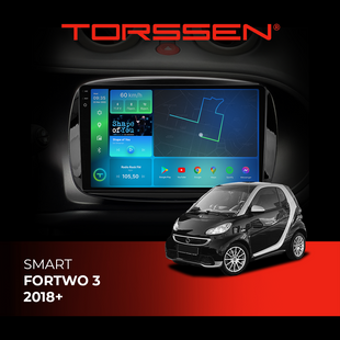 Штатна магнітола Torssen 2K Smart ForTwo 3 18+ FL9 4+64Gb 4G Carplay DSP 202305956 фото