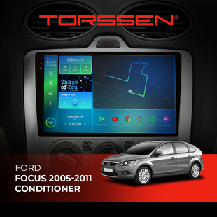 Штатна магнітола Torssen 2K Ford Focus (2005-2011) conditioner F98256 4G Carplay DSP 202306819 фото