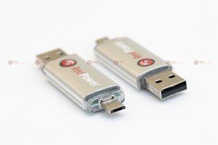 Флешка USB/microUSB RedPower Dual Drive 32GB Silver FS32 фото