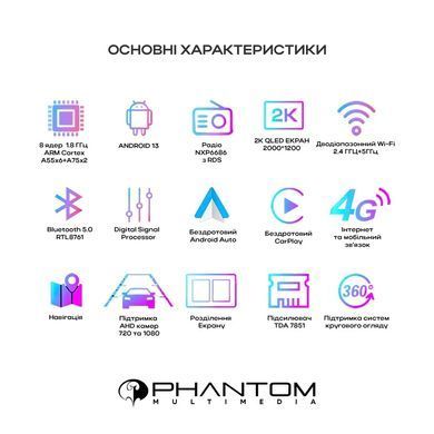 Автомобильная магнитола PHANTOM DVA-2K10 Pro4G 360&deg;4+64Gb  DVA-2K10 PRO4G 360&ordm; 4+64Gb фото