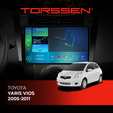 Штатная магнитола Torssen 2K Toyota Yaris Vios 05-11 black F9432 4G Carplay DSP 202308019 фото