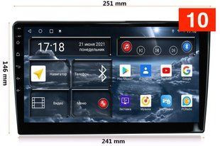 Универсальная магнитола RedPower 710 Slim 6+128 Gb 10" CarPlay RP710 Slim 10 фото