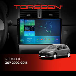 Штатная магнитола Torssen 2K DTS Peugeot 307 02-13 F9432 4G Carplay DSP 202308448 фото