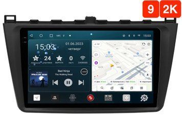 Штатная магнитола для Mazda 6 GH (2007-2013) RedPower 71002 Slim 2K 6+128 Gb 9'  RP71002 Slim 2K 9' фото