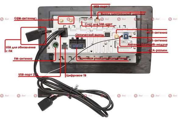Штатная магнитола для Nissan Qashqai, X-Trail T32 c кондиционером на Android 10 RedPower 71321 , Черный