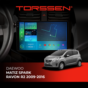 Штатна магнітола Torssen 2K Chevrolet Matiz / Spark / Ravon R2 (2009-2016) F9432 4G Carplay DSP 202308935 фото