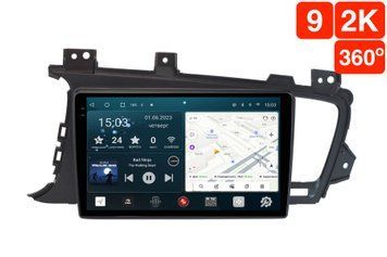 Штатная магнитола для Kia Optima TF (2010-2013) RedPower 71091 Slim 2K 6+128 Gb 9' 360&ordm; CarPlay  RP71091 Slim 2K 9'360&ordm; фото