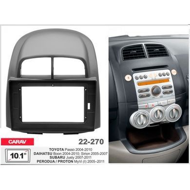 Переходная рамка Daihatsu Sirion, Subaru Justy Carav 22-270  22-270  фото